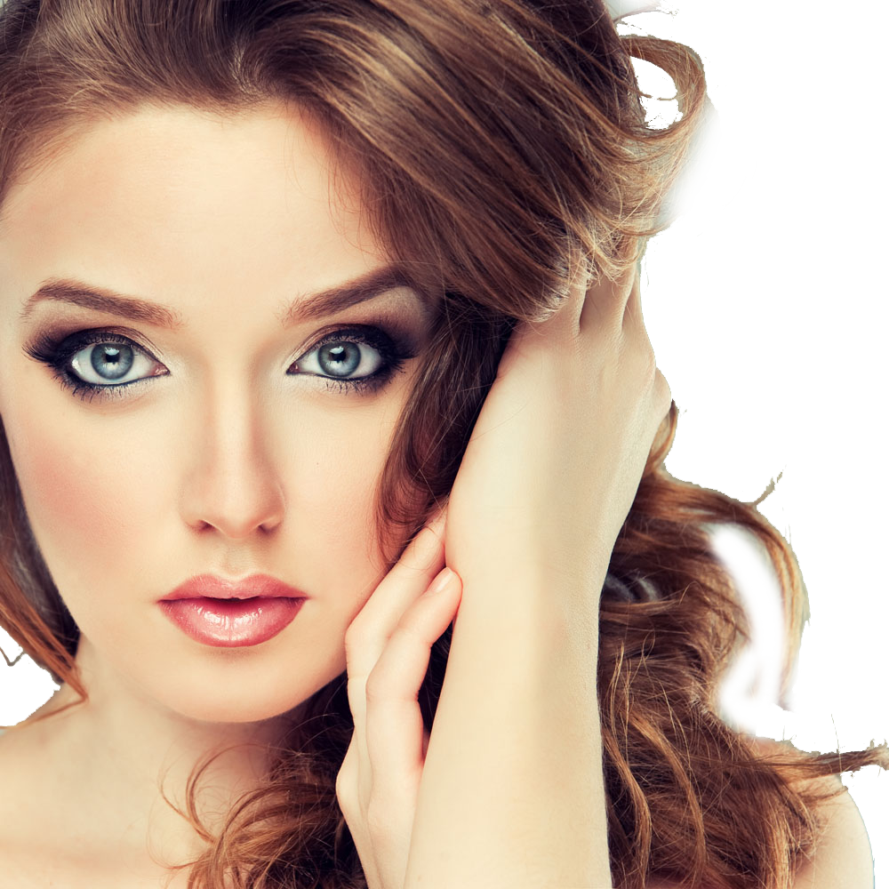 Mulher com maquiagem profissional e cabelo bem cuidado